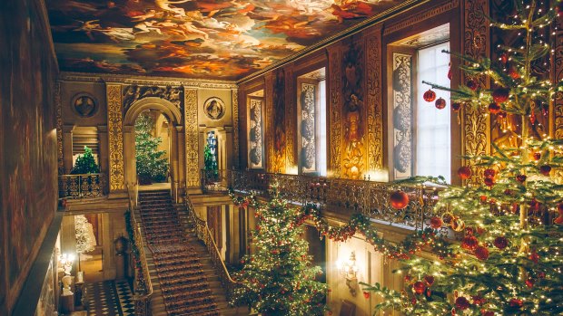 There's a different theme each Christmas at one of Britain's most beautiful stately homes, Chatsworth House.