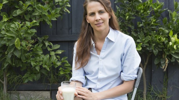 Nutritionist Arabella Forge drinks raw milk produced at her in-laws' dairy farm.