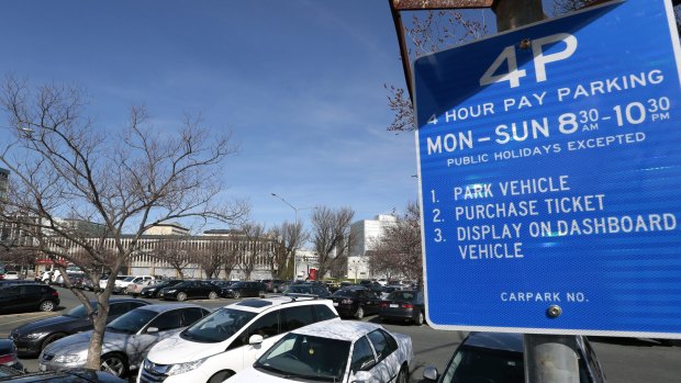 The ACT government will expand pay parking rules in Phillip from July.