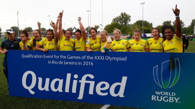 Through: Australia women's sevens team have qualified for Rio.