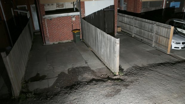 A laneway in Balaclava where Adrian Bayley took victims.