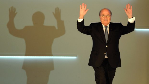 Fall from grace: Suspend FIFA president Sepp Blatter.