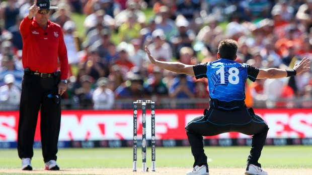 Boult claims another wicket against Afghanistan.