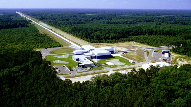 The Laser Interferometer Gravitational-Wave Observatory (LIGO) in Livingston, Louisiana.