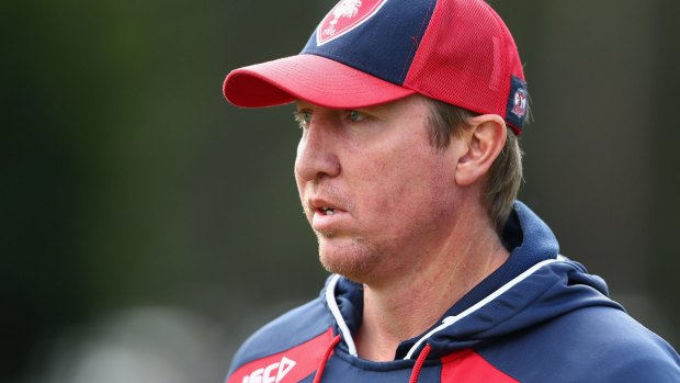 Demanding consistency: Roosters coach Trent Robinson. 