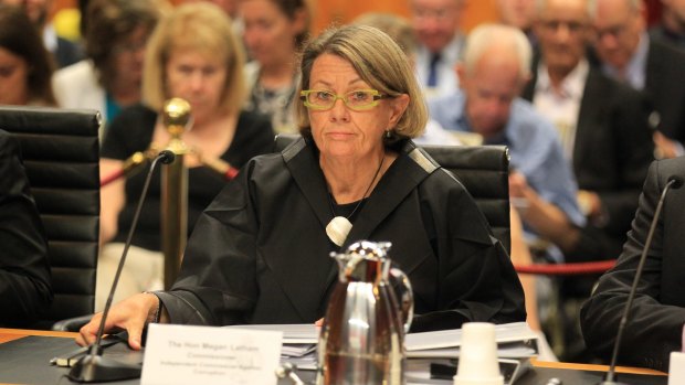 ICAC Commissioner Megan Latham is questioned by a NSW parliamentary inquiry.