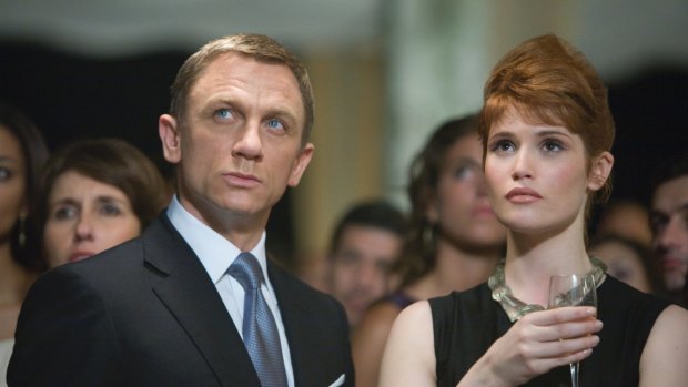 Daniel Craig as James Bond with Gemma Arterton in ''Quantum of Solace''.
