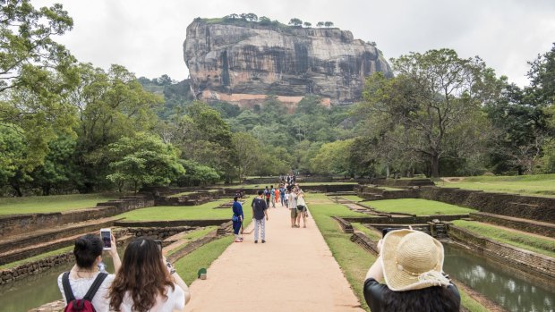 Sigiriya, the ancient rock fortress, monastery and royal palace of a fifth-century king.