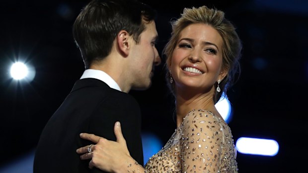 Ivanka Trump and her husband Jared Kushner dance at the Freedom Ball.