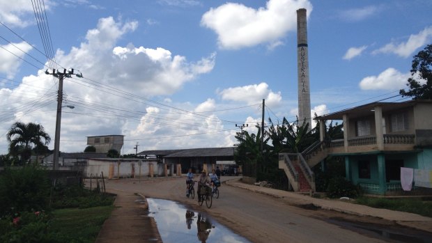 The old sugar mill dominates Australia in Cuba.