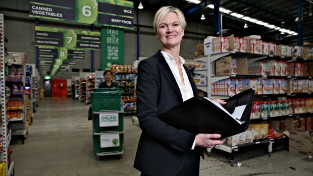 Speedy service: Woolworths’ general manager of multi-channel retail Kate Langford says the store's layout ensures that customers' orders are processed quickly.