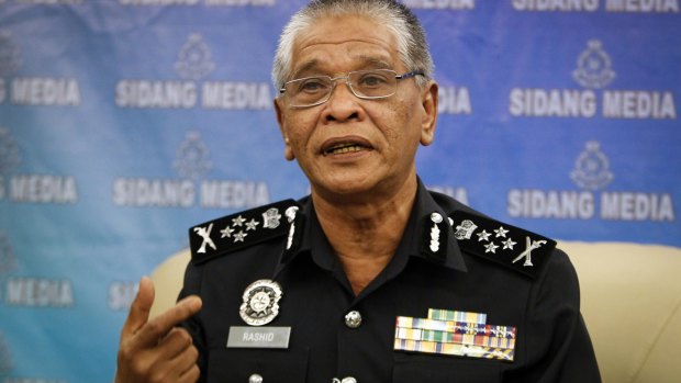 Malaysian police Deputy Inspector General Noor Rashid Ibrahim at the police headquarters in Kuala Lumpur, Malaysia on Wednesday.