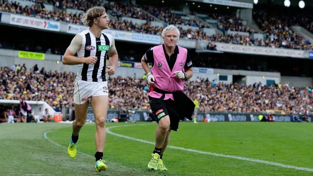 Ben Sinclair of the Magpies is recovering from his fourth concussion this season.