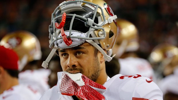 Looking on: Jarryd Hayne could change the way American football is watched in Australia