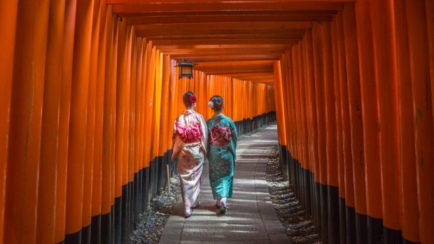 Quintessential Kyoto: The Fushimi-Inari Taisha Shrine. 