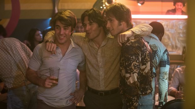 Temple Baker, Ryan Guzman and Blake Jenner in <i>Everybody Wants Some!!</i>