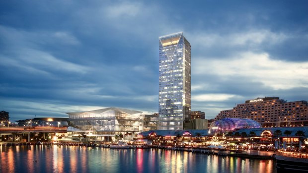 An artists impression of Dr Swartz's Darling Harbour Hotel.