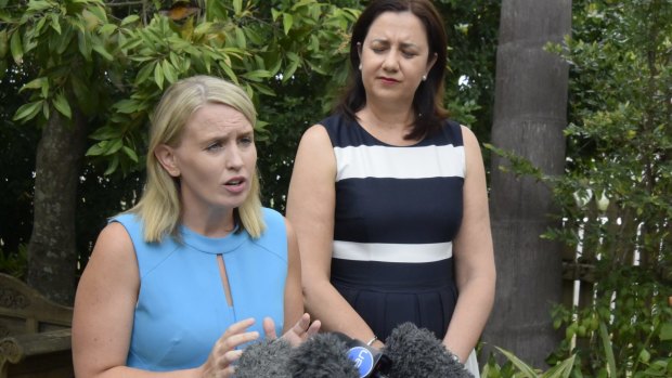 Education Minister Kate Jones, pictured with Premier Annastacia Palaszczuk, says new classrooms are being built in inner-city suburbs where apartment living is having an impact, but concedes West End was "sold short" by successive governments.