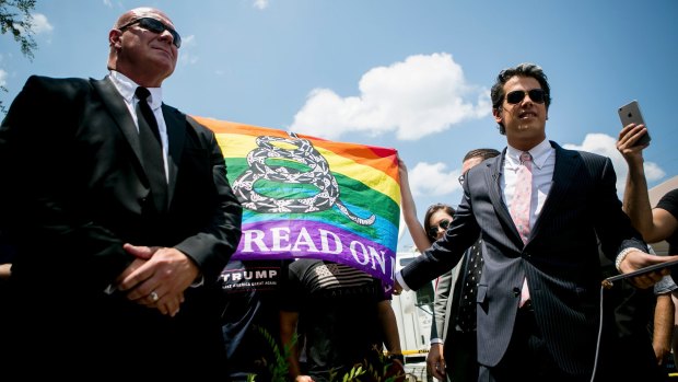 As some call for "safe spaces" on campus, others insist that the cherished American principle of free speech is being trampled. Milo Yiannopoulos, right, a gay conservative and Donald Trump supporter, has made it his business to confront liberals, feminists and black activists on campuses across the country.