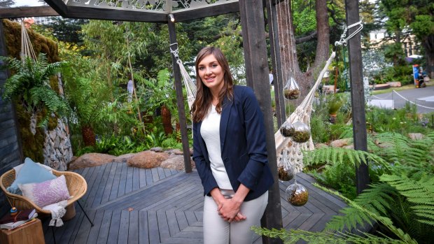 Emmaline Bowman took out a silver medal for her show garden inspired by threatened ecological communities.