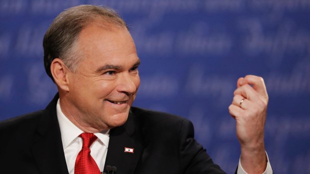 Democratic vice-presidential nominee Senator Tim Kaine traded barbs with Pence. 