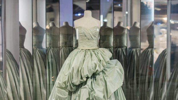 Installation of The House of Dior: Seventy Years of Haute Couture at NGV.