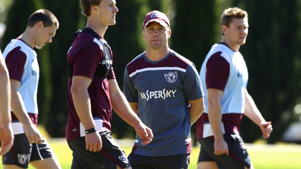 In the spotlight: Daly Cherry-Evans and Geoff Toovey.