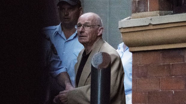 Roger Rogerson leaves Sydney's King Street Supreme Court in April 2016 after facing the court on murder charges.