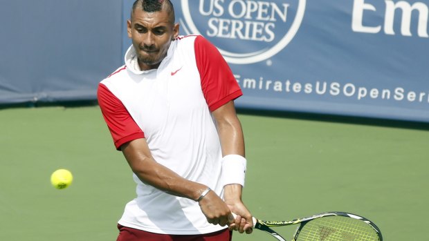 Tough task: Nick Kyrgios has a difficult first round match at the US Open.