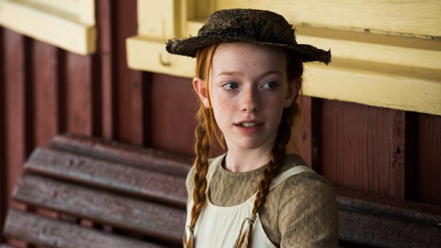 Irish actor Amybeth McNulty as Anne in the new TV series, Anne with an E.