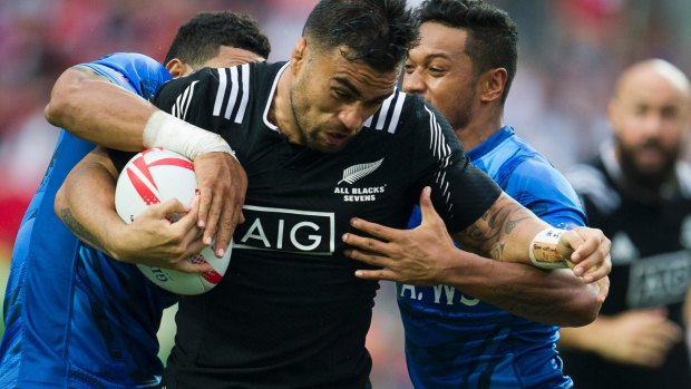 Liam Messam in action during the Hong Kong Sevens in April.