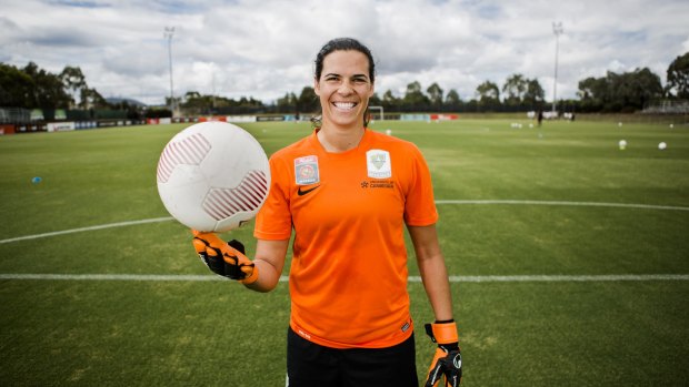 Canberra United goalkeeper Lydia Williams has been balancing club duties with international committments this season.