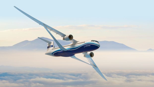 Boeing's Transonic Truss-Braced Wing could fly at speeds of up to 965 km per hour, while greatly reducing fuel use. 