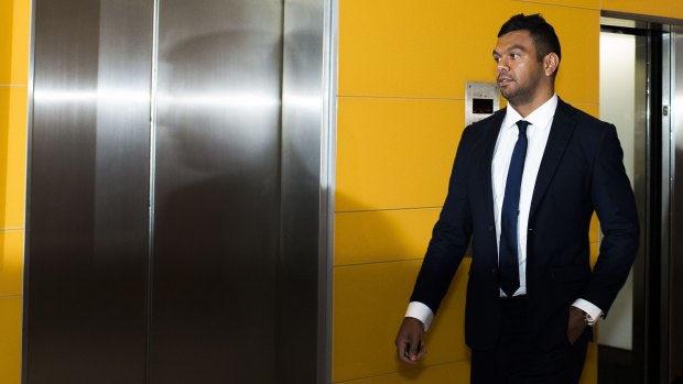 From the courtroom to the dressing room: Kurtley Beale is back with the Wallabies less than a month after being fined $45,000 for sending lewd picture messages to former team manager Di Patston.