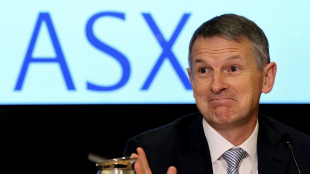 Newly appointed ASX boss Dominic Stevens returns to his office on Wednesday, having been overseas on the day of the outage.