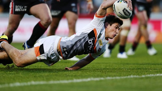 Speaking up: Mitchell Moses of the Tigers.