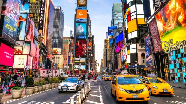 Times Square: A ring of hell.