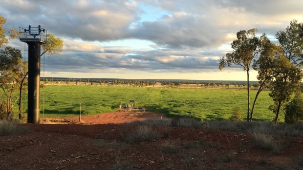The view from the Nothdurft's property towards the Kenya gasfield.