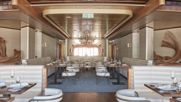 There are six specialty restaurants on board.