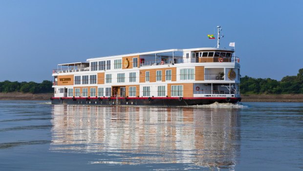 The Strand Cruise sails three and four-night itineraries between Bagan and Mandalay on Myanmar's Irrawaddy river. 