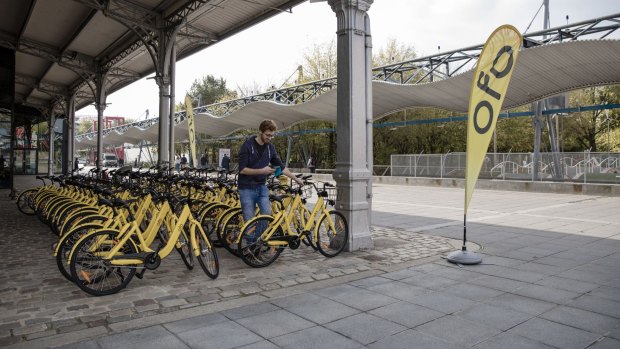 Ofo has 10 million bikes in 18 countries, and will be bringing hundreds more to Sydney this week. 