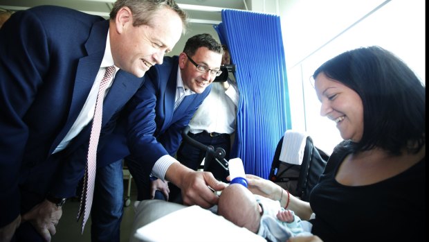 Labor leaders Bill Shorten and Daniel Andrews get in some feel-good politicking at Sunshine Hospital. On the flipside, there is a chronic lack of rehab beds in Victoria for drug addicts.