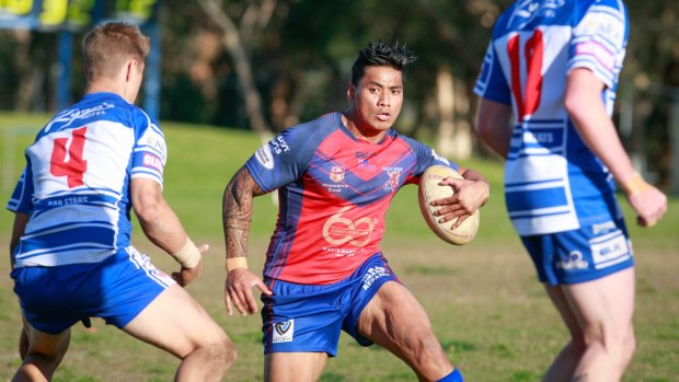 Back to basics: Junior Vaivai takes on Thirroul during his stint with Wests in the Illawarra league.