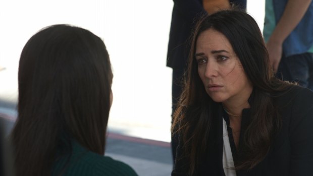 Mikey Madison as Max, Pamela Adlon as Sam Fox. 