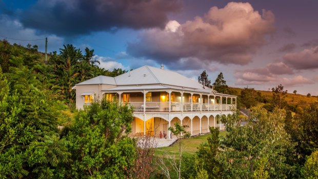 Design classic: The exterior of the Plantation is in the Queensland style, with sweeping verandahs.
