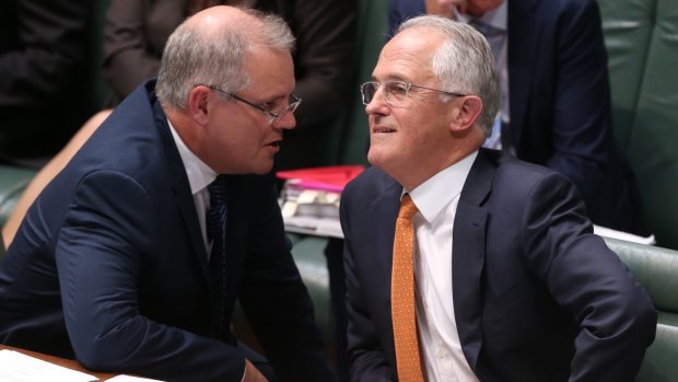 Prime Minister Malcolm Turnbull and Treasurer Scott Morrison. 
