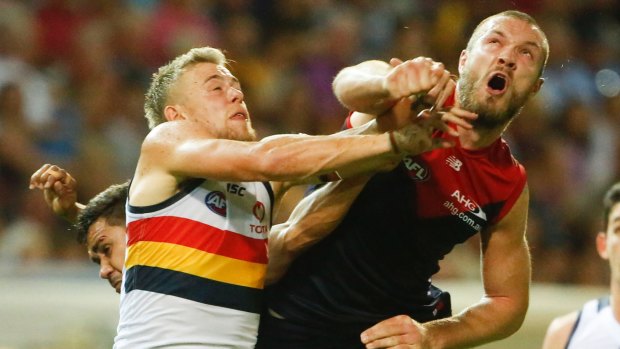 Melbourne's Max Gawn is still finding his feet after a long injury layoff.
