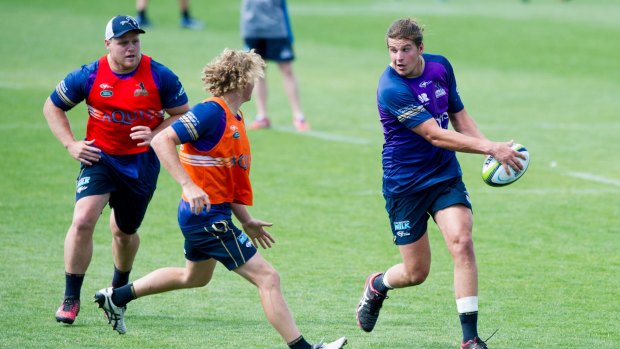 Ben Hyne at Brumbies training in December.