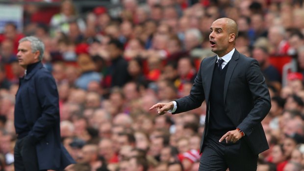Renewed tensions: Supercoaches Jose Mourinho and Pep Guardiola