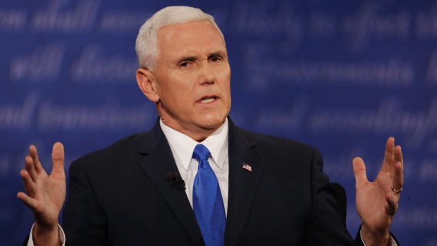 Republican vice-presidential nominee Mike Pence.